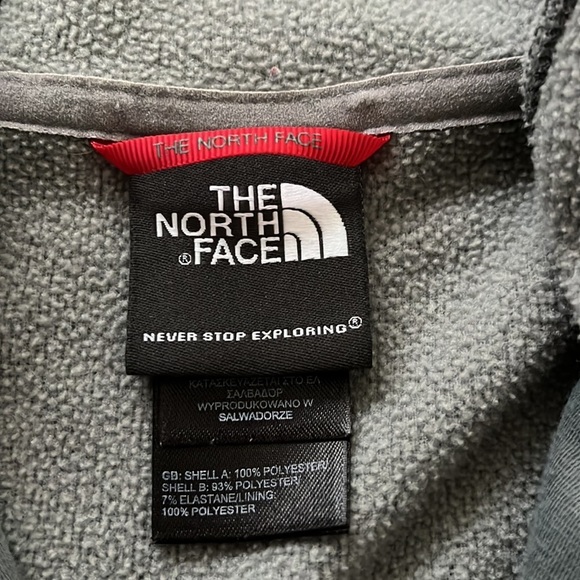 The North Face Zipper Up Hoodie Men Grey Size S Jacket inside Fleece - Picture 5 of 10